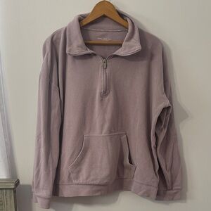 Marc New York Mauve Half-Zip Sweatshirt
